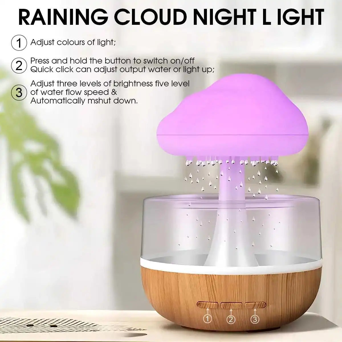 Mushroom Raindrops Humidifier!