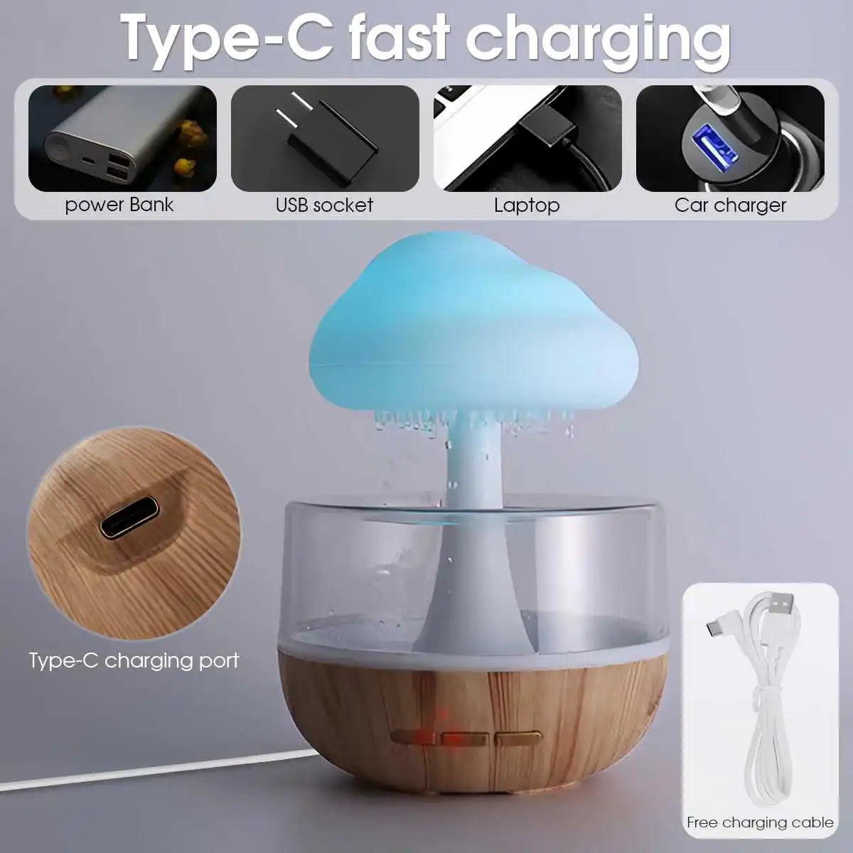 Mushroom Raindrops Humidifier!